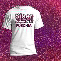 فينيل حراري اقمشة هولوجرام فوشي