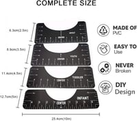 طقم ضبط مقاسات طباعة التصميم على التيشيرت مكون من...