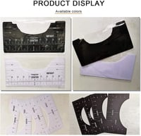 طقم ضبط مقاسات طباعة التصميم على التيشيرت مكون من...