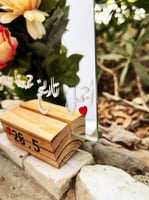 مرايا زجاج مقاس 13 * 18 سم مع ستاند خشبي