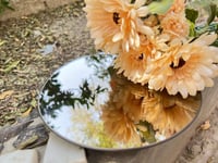 مرايا زجاج دائري برونزي مقاس 20 * 20 سم مع ستاند خ...