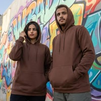 بلوفر بني قطن فاخر سادة