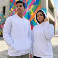 بلوفر قطن فاخر قماش ماركة ابيض سادة