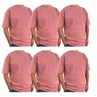 نص درزن (6) حبات تيشيرتات قطن فاخر اوفر سايز لحمي...