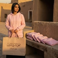 بلوفر شتوي سادة للطباعة جملة - لون وردي قطن فاخر (...