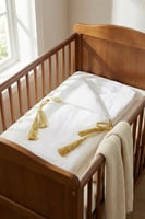 مدس مواليد قطن وبوليستر فاخر سادة مع شراشيب ذهبية