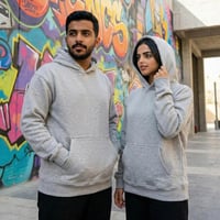 بلوفر ابيض مخلوط قطن اوفر سايز سادة