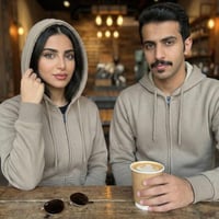 بلوفر قطن فاخر بيج فاتح بيسك سحاب سادة