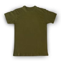 تيشيرت قطن زيتي فاخر سادة