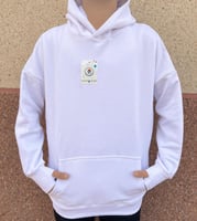 بلوفر ابيض سادة قطن اوفر سايز سادة