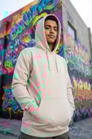 بلوفر قطن فاخر قماش ماركة كريمي سادة