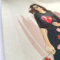 حقيبة توت باق خيش أوف وايت سادة 38×35 سم