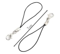 خيط ميدالية لون اسود مع قفل عدد 25 حبة