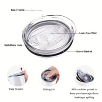 حافظة حرارية ستانلس ستيل مع غطاء مصاصة 20 اونص