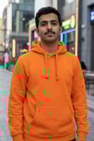 بلوفر أورنج يوسفي فاتح سادة (Tangerine Orange)