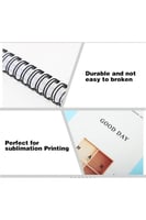 دفتر تدوين A6 سلك حلزوني 60 ورقة للطباعة الحرارية