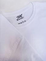 تيشيرت قطن ابيض بيسك فاخر سادة