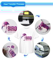 فينيل حراري اقمشة هولوجرام فوشي