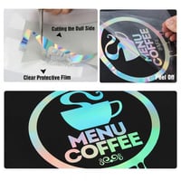 فينيل حراري هولوجرام ابيض متغير اللون