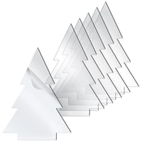 لوح اكريلك شفاف شكل شجرة مع ستاند خشبي