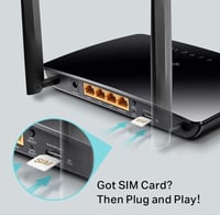 راوتر لا سلكي 4G من تي بي لينك، أسود