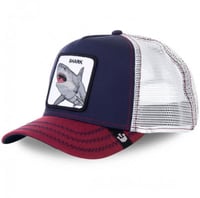 كاب ملون بطبعة Shark في المنتصف