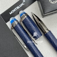 قلم مونت بلانك ستار ووكر كحلي على اسود