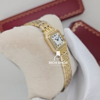 ساعة كارتير بانثر مرصعة بزركون خارجي