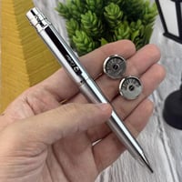 طقم كارتير قلم سانتوس فضي مع كبك الأكثر طلباً