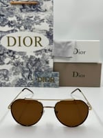 نظارة ديور ذهبي