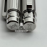 قلم كارتير سانتوس مخطط فضي كامل