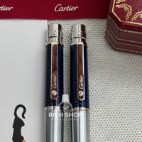 قلم كارتير سانتوس كحلي على فضي