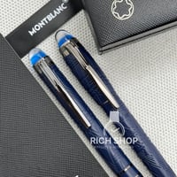 قلم مونت بلانك ستار ووكر كحلي على اسود