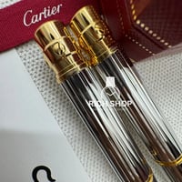 قلم كارتير سانتوس فضي بذهبي