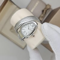 ساعة بولغاري ثعبان فضي