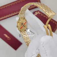 ساعة كارتير بانثر مرصعة بزركون خارجي