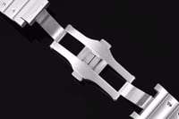 ساعة كارتير سانتوس ماستر فضي ميناء كحلي