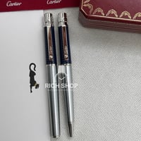 قلم كارتير سانتوس كحلي على فضي