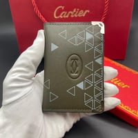 محفظة كارتير بطايق باللون الزيتي