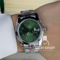 ساعة رولكس ديت جست اخضر أرقام عربي