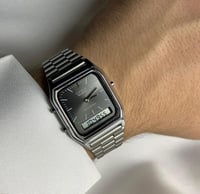 ساعة كاسيو فنتج رصاصي