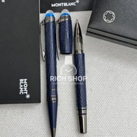 قلم مونت بلانك ستار ووكر كحلي على اسود