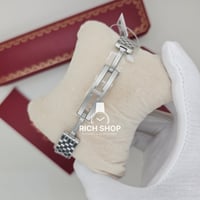 ساعة كارتير بانثر مرصعة بزركون خارجي