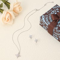 طقم apm الأنيق باللون الفضي