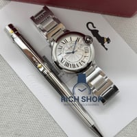 طقم ساعة كارتير بالون بلو وقلم كارتير مخطط براغي ذ...