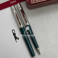 قلم كارتير سانتوس اخضر على فضي الأكثر شهرة