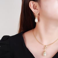 طقم شانيل لولو سلسال + حلق