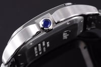 ساعة كارتير سانتوس ماستر فضي ميناء كحلي