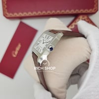 ساعة كارتير سانتوس جلد بني
