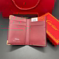 محفظة كارتير بطايق برغندي